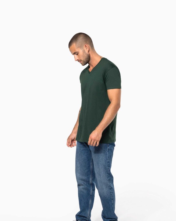 T-shirt KARIBAN Heren-t-shirt BIO150 IC V-hals voor bedrukking &amp; borduring
