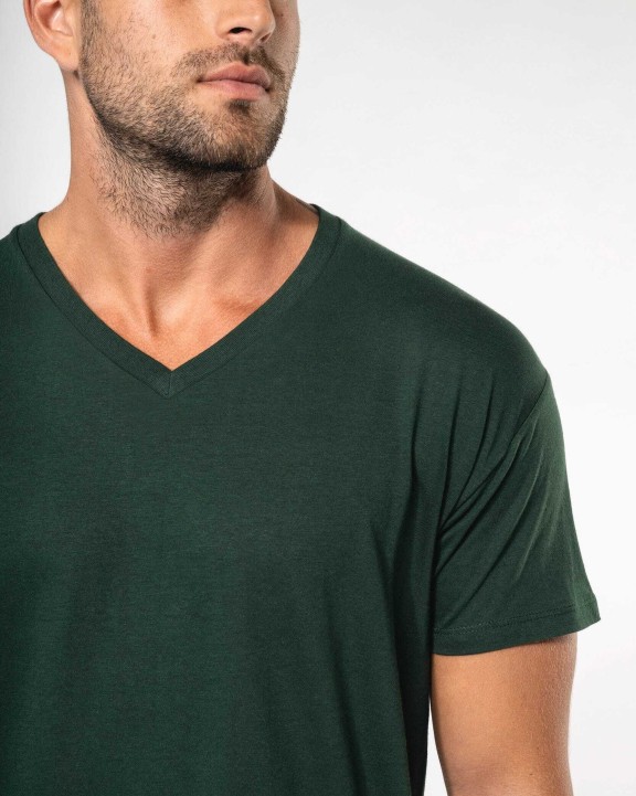 T-shirt KARIBAN Heren-t-shirt BIO150 IC V-hals voor bedrukking &amp; borduring