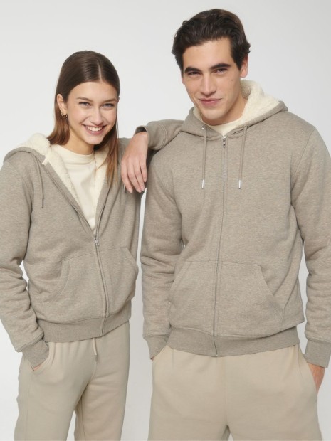 Sweat-shirts à personnaliser STANLEY/STELLA Hygger Sherpa Heather Sand
