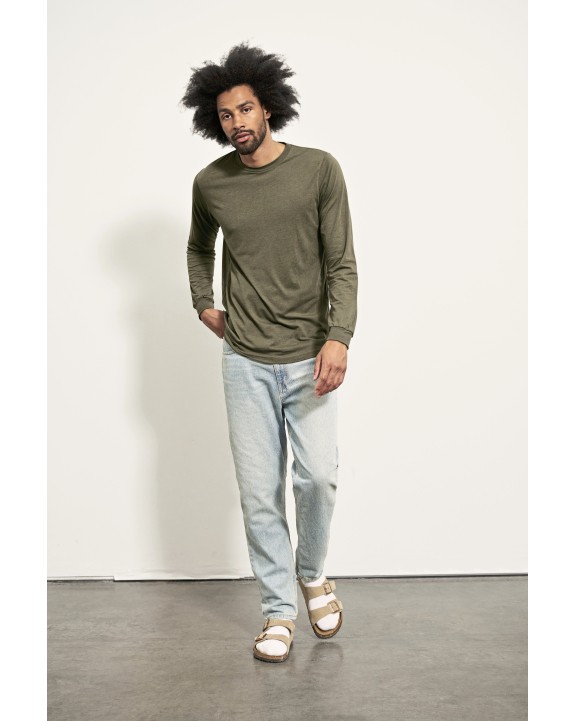 T-shirt personnalisable BELLA-CANVAS Unisex Heather CVC Long Sleeve Tee