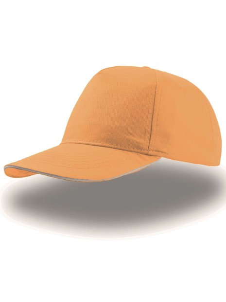 ATLANTIS START FIVE SANDWICH CAP jaune/blanc personnalisable