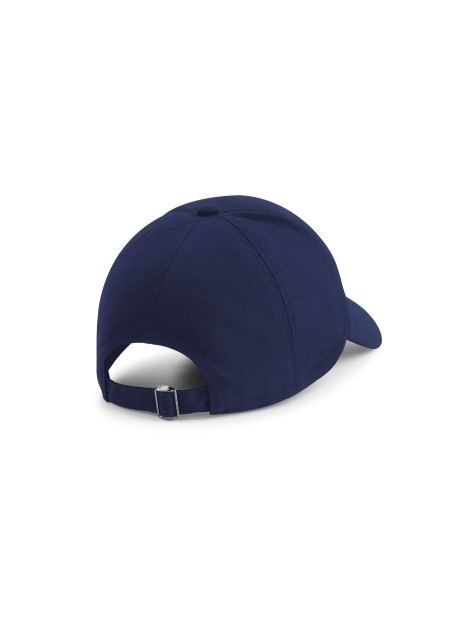BEECHFIELD ORGANIC COTTON 6 PANEL CAP oxford navy personnalisable