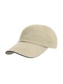 RESULT Brushed Cotton Sandwich Cap naturel/bleu marine personnalisable