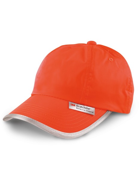 RESULT Casquette avec bordures réfléchissantes orange personnalisable
