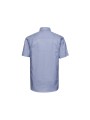 RUSSELL MEN'S SHORT SLEEVE CLASSIC OXFORD SHIRT bleu oxford personnalisable