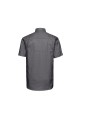 RUSSELL MEN'S SHORT SLEEVE CLASSIC OXFORD SHIRT argent personnalisable