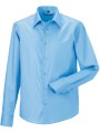 RUSSELL Chemise homme manches longues Non Iron - moderne bleu ciel brillant personnalisable