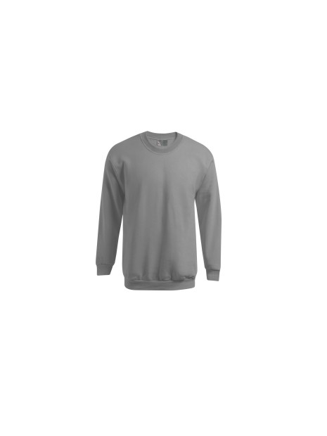 PROMODORO MEN’S SWEATER new light grey (solid) personnalisable