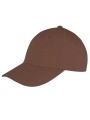 RESULT MEMPHIS BRUSHED COTTON LOW PROFILE CAP CHOCOLATE BROWN personnalisable