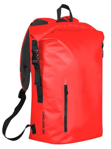 Sacs & Bagagerie à personnaliser STORMTECH CASCADE W/P BACK PACK (35L) bold red/ black