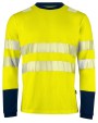 PROJOB 6014 Langarmshirt EN ISO 20471 Klasse 3/2 T-Shirt personalisierbar