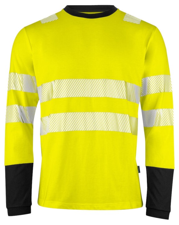PROJOB 6014 Langarmshirt EN ISO 20471 Klasse 3/2 T-Shirt personalisierbar