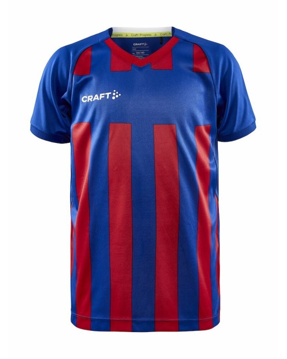 CRAFT Progress 2.0 Stripe Jersey JR T-Shirt personalisierbar