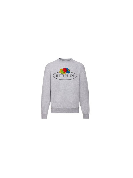 FOL VINTAGE SWEAT RAGLAN heather grey personnalisable