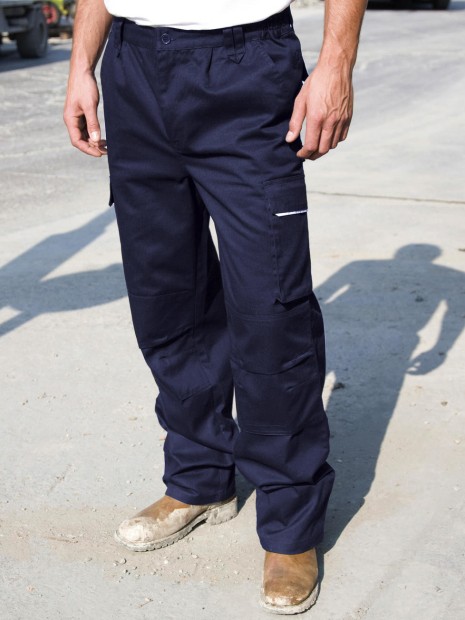 Pantalons à personnaliser RESULT Work-Guard Action Trousers Long bleu marine