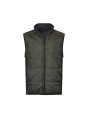TEE JAYS HYBRID-STRETCH BODYWARMER deep green/black personnalisable