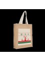 KIMOOD Sac shopping avec motifs de Noël naturel personnalisable