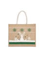 KIMOOD Sac shopping avec motifs de Noël natural/white personnalisable