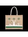 KIMOOD Sac shopping avec motifs de Noël natural/white personnalisable