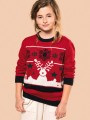 Pulls à personnaliser KARIBAN Pullover col rond de Noël enfant 