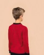 KARIBAN Weihnachtspullover mit Rundhalsausschnitt für Kinder Pullover personalisierbar
