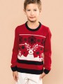 Pulls à personnaliser KARIBAN Pullover col rond de Noël enfant 