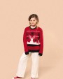 KARIBAN Weihnachtspullover mit Rundhalsausschnitt für Kinder Pullover personalisierbar