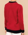 KARIBAN Weihnachtspullover mit Rundhalsausschnitt für Kinder Pullover personalisierbar