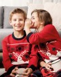 KARIBAN Weihnachtspullover mit Rundhalsausschnitt für Kinder Pullover personalisierbar