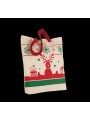 KIMOOD Sac shopping avec motifs de Noël naturel personnalisable