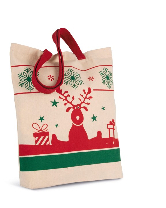 Tote bag KIMOOD Shopper met kerstmotieven voor bedrukking &amp; borduring