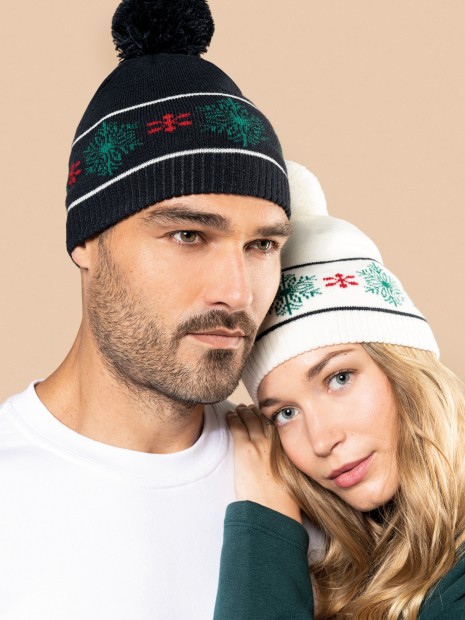 Bonnets, Écharpes & Gants à personnaliser K-UP Bonnet motifs de Noël 