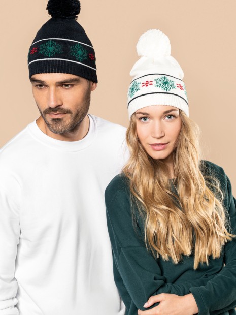 Bonnets, Écharpes & Gants à personnaliser K-UP Bonnet motifs de Noël 