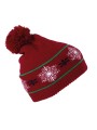 K-UP Bonnet motifs de Noël cherry red personnalisable