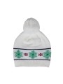 K-UP Bonnet motifs de Noël off white personnalisable