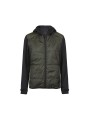 TEE JAYS WOMENS HYBRID-STRETCH HOODED JACKET deep green/black personnalisable