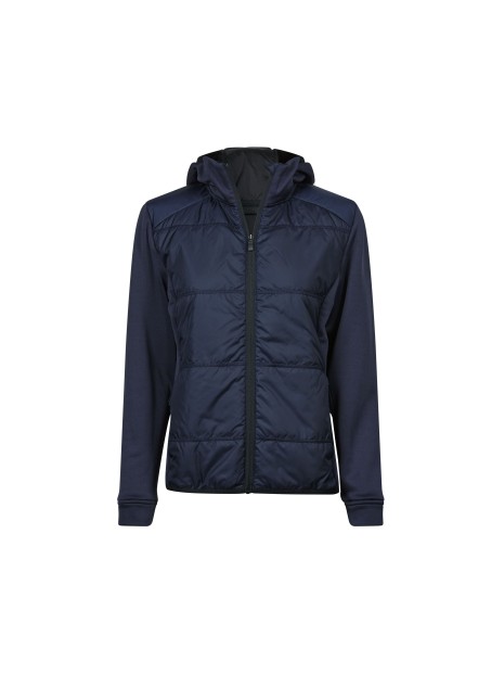 TEE JAYS WOMENS HYBRID-STRETCH HOODED JACKET Bleu marine/ bleu marine personnalisable
