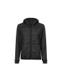 TEE JAYS WOMENS HYBRID-STRETCH HOODED JACKET noir/noir personnalisable