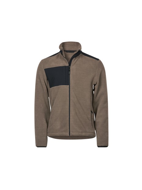 TEE JAYS MOUNTAIN FLEECE clay/black personnalisable