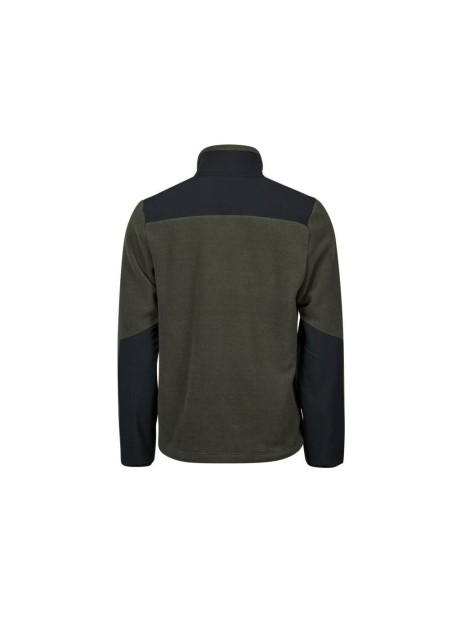 TEE JAYS MOUNTAIN FLEECE deep green/black personnalisable