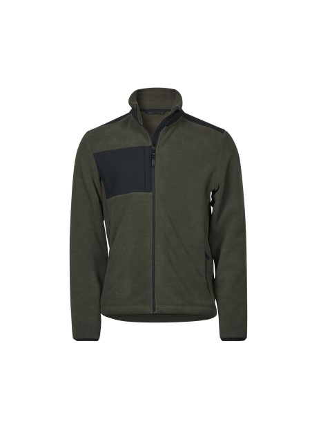 TEE JAYS MOUNTAIN FLEECE deep green/black personnalisable
