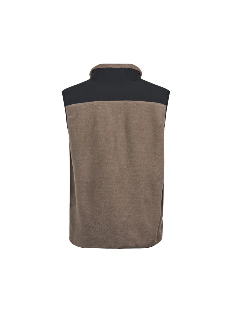 TEE JAYS MOUNTAIN FLEECE BODYWARMER clay/black personnalisable