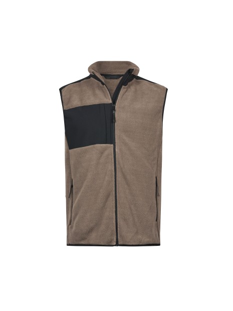 TEE JAYS MOUNTAIN FLEECE BODYWARMER clay/black personnalisable