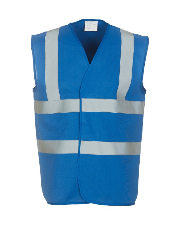 YOKO Fluo 2 Band+Brace Waistcoat Warnweste personalisierbar
