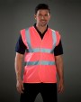 YOKO Fluo 2 Band+Brace Waistcoat Warnweste personalisierbar