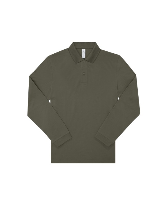Polo personnalisable B&C MY POLO 180 Homme manches longues