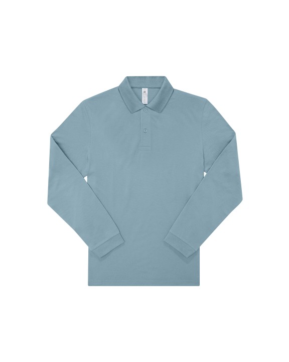 Poloshirt B&C MY POLO 210 Heren lange mouwen voor bedrukking &amp; borduring