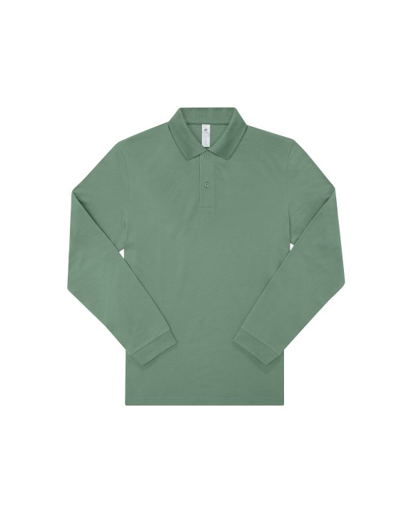 Poloshirt B&C MY POLO 210 Heren lange mouwen voor bedrukking &amp; borduring