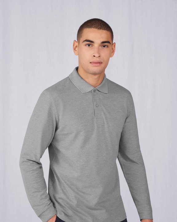 Poloshirt B&C MY POLO 210 Heren lange mouwen voor bedrukking &amp; borduring