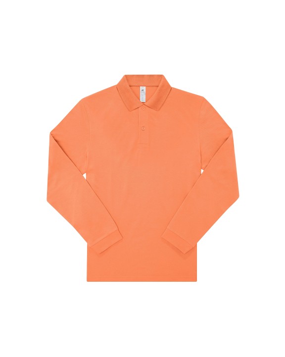 Poloshirt B&C MY POLO 210 Heren lange mouwen voor bedrukking &amp; borduring